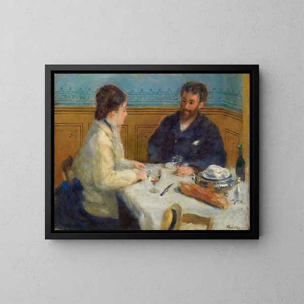 Obiad słoneczny - Pierre-Auguste Renoir — oprawiony obraz na ścianie