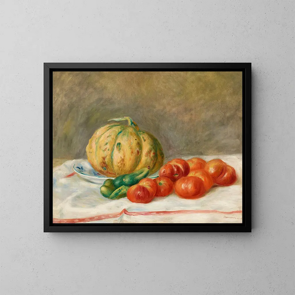 Melon i pomidory - Pierre-Auguste Renoir — oprawiony obraz na ścianie