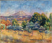 Mont Sainte-Victoire - Pierre-Auguste Renoir — widok dzieła
