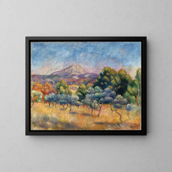 Mont Sainte-Victoire - Pierre-Auguste Renoir — oprawiony obraz na ścianie