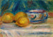 Martwa natura: trzy cytryny i filiżanka - Pierre-Auguste Renoir — widok dzieła