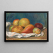 Martwa natura z jabłkami i gruszką - Pierre-Auguste Renoir — oprawiony obraz na ścianie