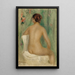 Nu siedzący od tyłu - Pierre-Auguste Renoir — oprawiony obraz na ścianie