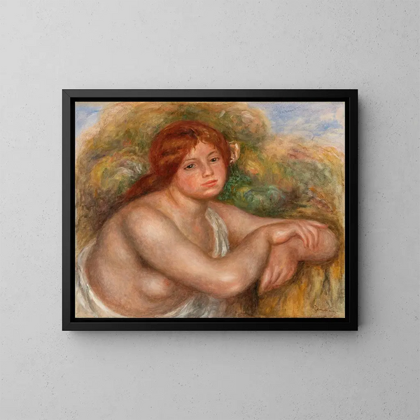 Studium aktu, kobiecy tors - Pierre-Auguste Renoir — oprawiony obraz na ścianie