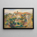 pejzaż z domami - Pierre-Auguste Renoir — oprawiony obraz na ścianie