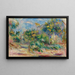 pejzaż z drzewami - Pierre-Auguste Renoir — oprawiony obraz na ścianie