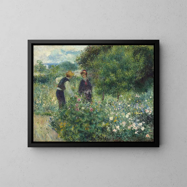 Zbierać kwiaty - Pierre-Auguste Renoir — oprawiony obraz na ścianie