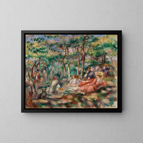 Obiad na trawie - Pierre-Auguste Renoir — oprawiony obraz na ścianie
