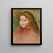 Portret młodej dziewczyny - Pierre-Auguste Renoir — oprawiony obraz na ścianie