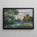 pejzażu rzecznego - Pierre-Auguste Renoir — oprawiony obraz na ścianie