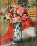 Róże i peonie w wazonie - Pierre-Auguste Renoir — widok dzieła