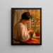 Krawcowa przy oknie - Pierre-Auguste Renoir — oprawiony obraz na ścianie