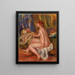 Nagiej Kobiety Siedzącej w Profilu Femme nue assise vue de profil - Pierre-Auguste Renoir — oprawiony obraz na ścianie