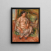 Siedząca odaliska - Pierre-Auguste Renoir — oprawiony obraz na ścianie