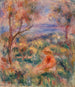 Siedząca kobieta z morzem w oddali - Pierre-Auguste Renoir — widok dzieła