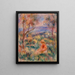 Siedząca kobieta z morzem w oddali - Pierre-Auguste Renoir — oprawiony obraz na ścianie
