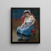 Uśpiona dziewczynka - Pierre-Auguste Renoir — oprawiony obraz na ścianie