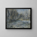 Pejzaż śnieżny - Pierre-Auguste Renoir — oprawiony obraz na ścianie