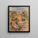Stojąca kobieta i siedząca kobieta w krajobrazie Une femme debout et une femme assise dans un paysage - Pierre-Auguste Renoir — oprawiony obraz na ścianie
