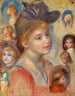 Studium głów dziewcząt Étude de têtes de jeunes filles - Pierre-Auguste Renoir — widok dzieła
