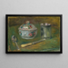 Cukierniczka, kubek, łyżeczka i nóż - Pierre-Auguste Renoir — oprawiony obraz na ścianie