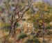 La Ferme aux Collettes à Cagnes - Pierre-Auguste Renoir — widok dzieła