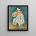 Le Pierrot blanc - Pierre-Auguste Renoir — oprawiony obraz na ścianie