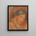 Tête de femme (Case Conflict) - Pierre-Auguste Renoir — oprawiony obraz na ścianie