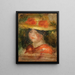 Głowa kobiety w kapeluszu - Pierre-Auguste Renoir — oprawiony obraz na ścianie