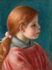 Głowa młodej dziewczyny - Pierre-Auguste Renoir — widok dzieła