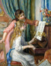 Dwie młode dziewczyny przy pianinie - Pierre-Auguste Renoir — widok dzieła