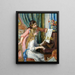 Dwie młode dziewczyny przy pianinie - Pierre-Auguste Renoir — oprawiony obraz na ścianie