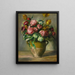 Wazon z piwoniami - Pierre-Auguste Renoir — oprawiony obraz na ścianie