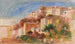 Widok na Ogród Poczty, Wioska Cagnes - Pierre-Auguste Renoir — widok dzieła