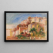 Widok na Ogród Poczty, Wioska Cagnes - Pierre-Auguste Renoir — oprawiony obraz na ścianie