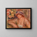 Kobieta oparta na łokciu - Pierre-Auguste Renoir — oprawiony obraz na ścianie
