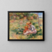 Kobieta i dziecko na trawie - Pierre-Auguste Renoir — oprawiony obraz na ścianie