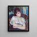 Kobieta w fotelu - Pierre-Auguste Renoir — oprawiony obraz na ścianie