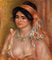 Woman with Black Hair Jeune femme avec cheveux noirs buste - Pierre-Auguste Renoir — widok dzieła