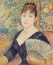 Kobieta z wachlarzem - Pierre - Auguste Renoir — widok dzieła