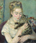 Kobieta z kotem - Pierre-Auguste Renoir — widok dzieła