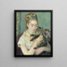 Kobieta z kotem - Pierre-Auguste Renoir — oprawiony obraz na ścianie