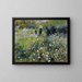 Kobieta z parasolką w ogrodzie - Pierre-Auguste Renoir — oprawiony obraz na ścianie