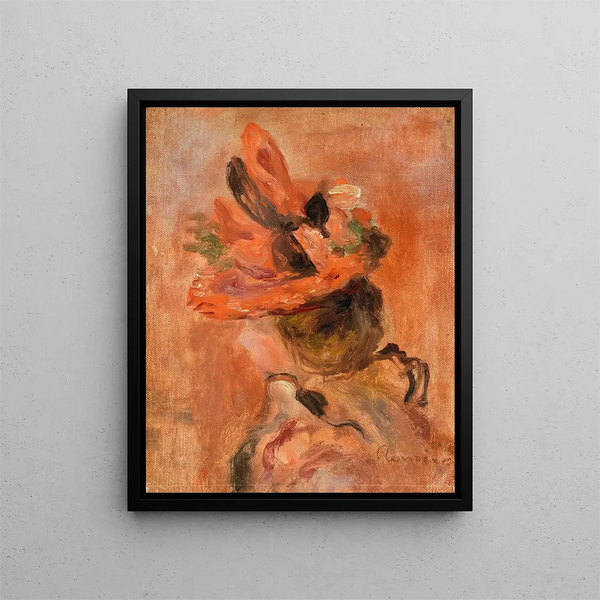 PierreAuguste Renoir - Womans Head with Red Hat.webp