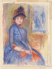 Młoda dziewczyna w niebieskiej sukni - Pierre-Auguste Renoir — widok dzieła