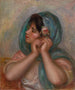 Młoda kobieta poprawiająca kolczyk - Pierre-Auguste Renoir — widok dzieła