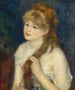 Młoda kobieta plecie swoje włosy - Pierre-Auguste Renoir — widok dzieła
