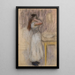 Młoda kobieta przy toalecie - Pierre-Auguste Renoir — oprawiony obraz na ścianie