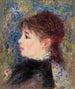 Młoda kobieta z różą Jeune fille à la rose - Pierre-Auguste Renoir — widok dzieła