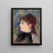 Młoda kobieta z różą Jeune fille à la rose - Pierre-Auguste Renoir — oprawiony obraz na ścianie